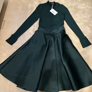 New with tags Ted Baker Dark Green Midi Dress